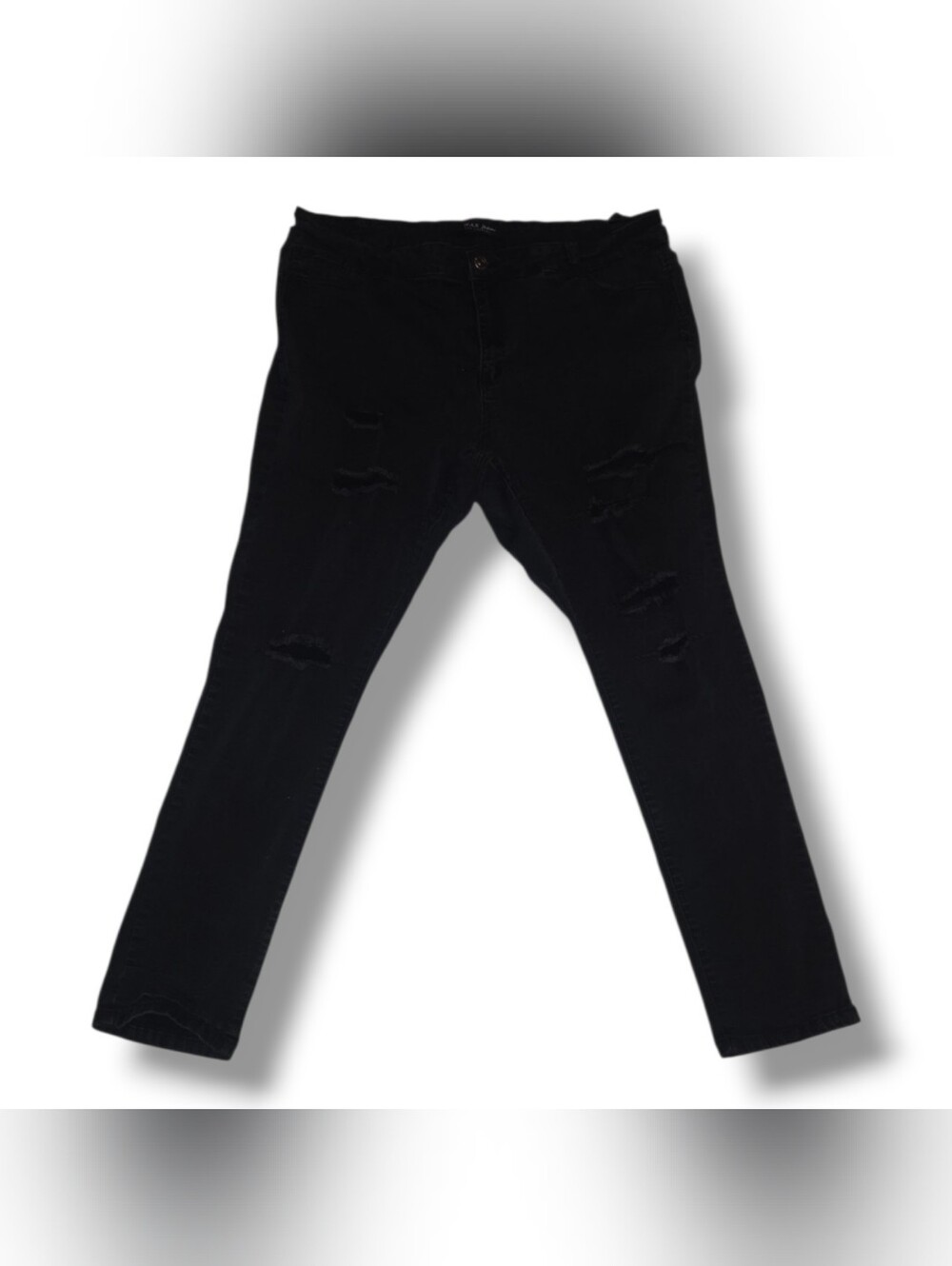 Black Distressed Skinny Jeans